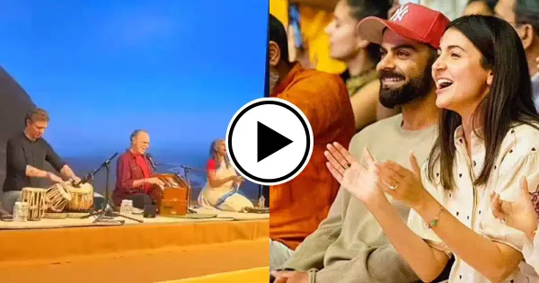 Watch: Virat Kohli attends Krishna Das Kirtan with wife Anushka Sharma in Mumbai